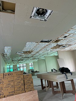 天井12.5ミリ強化ボード張り